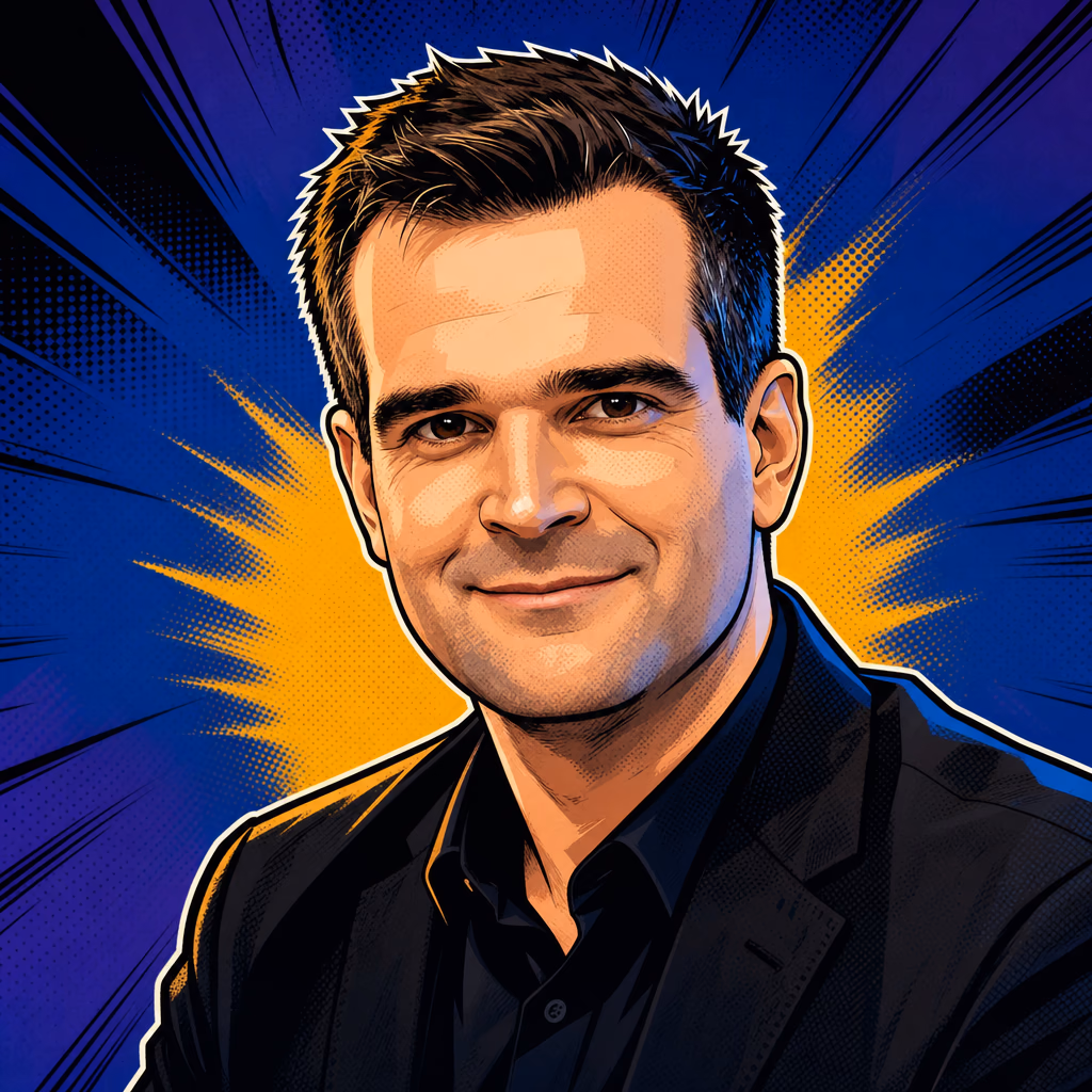 Illustrated portrait of Markus Kirchmair